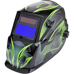 Auto-Darkening Welding Helmet with Variable Shade Lens No. 9-13 (1.73 × 3.82″ Viewing Area), Galaxis Design