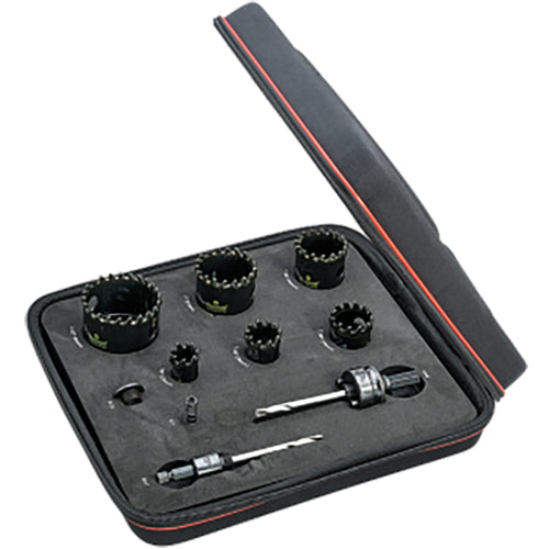 KCT06041-N Hole Saw Kit CT Electricians Kit W/ 6 Hole Saws & 4 Accessories - Exact Tooling