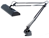 Floating Arm 2-Tube Work Lamps - 36"OAL - Exact Tooling
