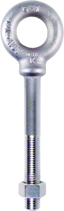 Plain Pattern Nut Eye Bolt - 35/8-11 Thread; 1-3/8" Eye Dia. - Exact Tooling