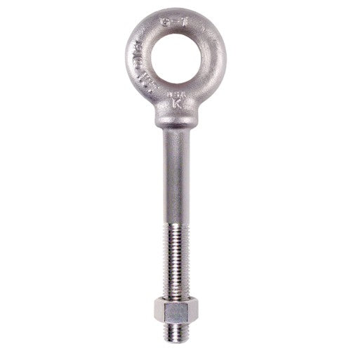 Plain Pattern Nut Eye Bolt - 3/8″-16 Thread Size, 3/4″ Eye Diameter - Exact Tooling