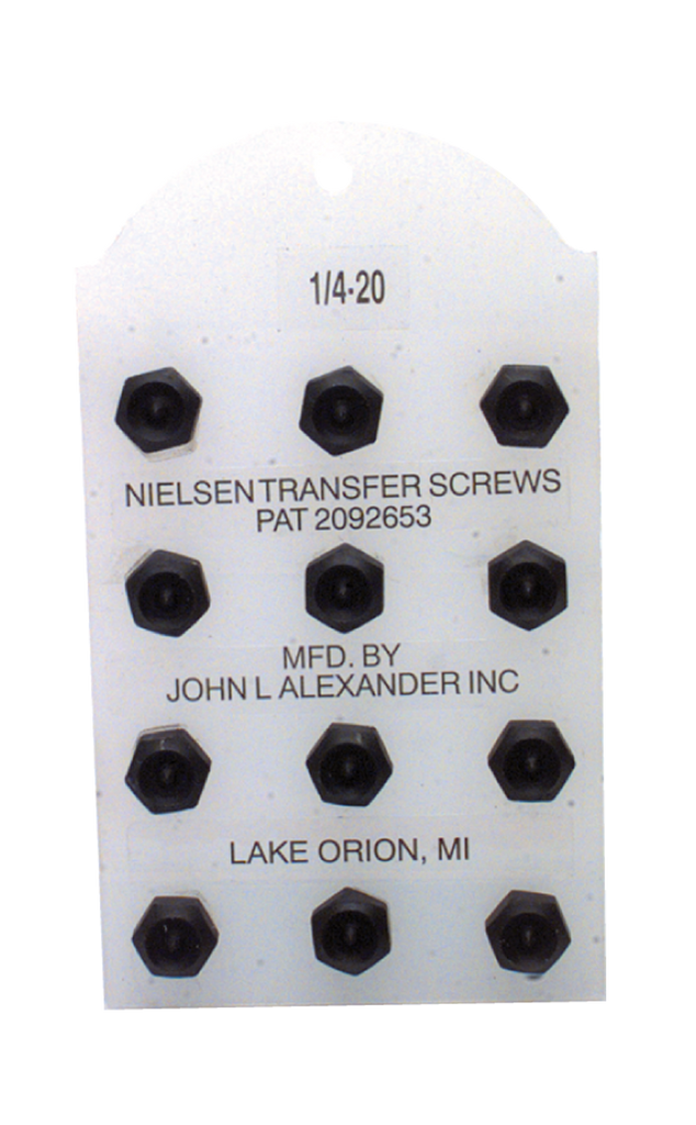 Nielsen Transfer Screw Set - 1/2 - 3/4 (Set of 12) - Exact Tooling