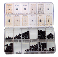 Set Screw Assortment - Fine/Coarse - 5-40 - 3/8-16 Dia - Exact Tooling
