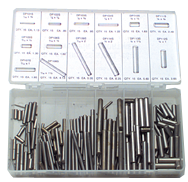 Dowel Pin Assortment - SS - 1/16 thru 1/4 Dia - Exact Tooling