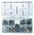 Rnd Head Machine Screw Assortment - 6-32 - 10-24 Dia - Exact Tooling
