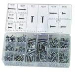 Self Tapping Screw Assortment - 6 thru 14 Dia - Exact Tooling