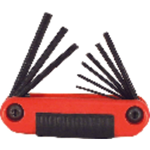 6 Pieces-5/32″-3/8″ Fold Up Style - Hex Key Set - Exact Tooling