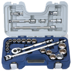 23 Piece - 1/2" Drive - 12 Point - Combination Kit - Exact Tooling