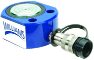 30T Hydraulic Flat Body Cylinder Kit with various height magnetic adapters in Carrying Case - Exact Tooling