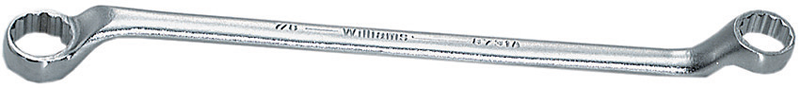 3/4 x 7/8'' -- 11-9/16'' OAL - Chrome 45° Double Offset Box End Wrench - Exact Tooling