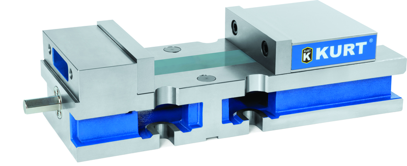 8" Versatile Lock Rerversible Manual Vise - Exact Tooling