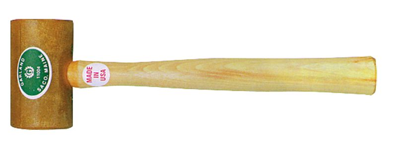 Garland Rawhide Mallet -- 9 oz; Hickory Handle; 1-3/4'' Head Diameter - Exact Tooling