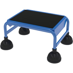 Spring Loaded Roll Ladder 1 Step Blue - Exact Tooling