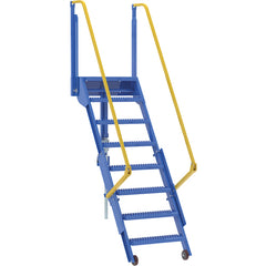 Folding Mezzanine Ladder 72″ - Exact Tooling