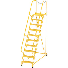 Maintenance Ladder Perforated 10-Step Yellow - Exact Tooling