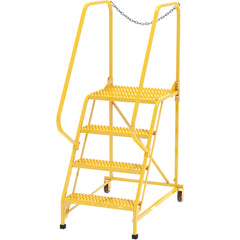 Maintenance Ladder Grip-Strut 4-Step Yellow - Exact Tooling