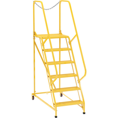 Maintenance Ladder Perforated 6-Step Yellow - Exact Tooling
