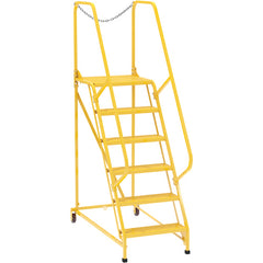 Maintenance Ladder Perforated 6-Step Yellow - Exact Tooling
