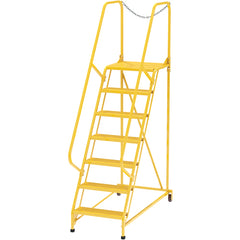Maintenance Ladder Perforated 7-Step Yellow - Exact Tooling