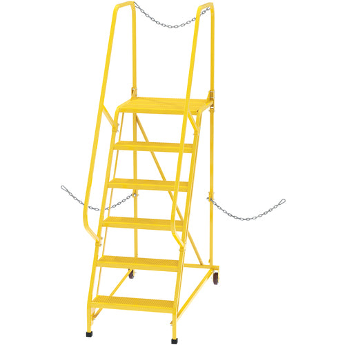 Semi-Trailer Access Ladder - 6-Perf Step Yellow - 350# - Exact Tooling