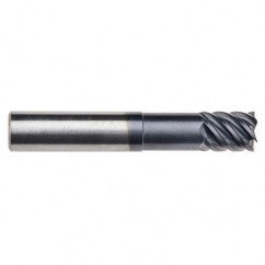 3/8" Dia. - 7/8 LOC - 4" OAL - .030 Radius 6 FL Carbide End Mill-Uncoated - Exact Tooling