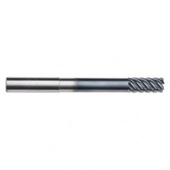 1/2" Dia. - 1-1/8" LOC - 5" OAL - .030 Radius 6 FL Carbide End Mill-Uncoated - Exact Tooling