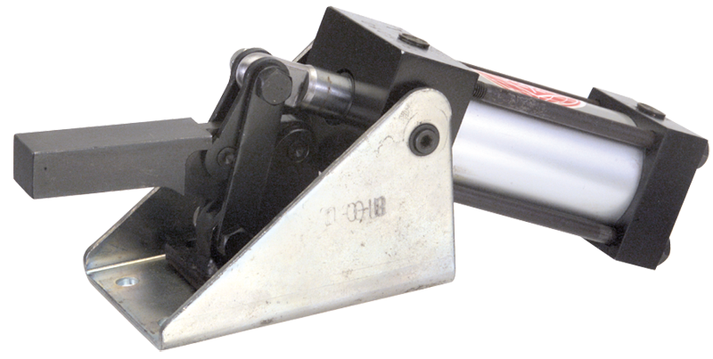 #846 Pneumatic Power Solid Style; 750 lbs Holding Capacity - Toggle Clamp - Exact Tooling