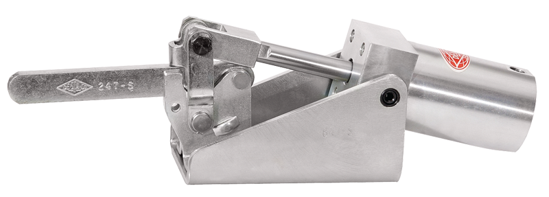 #847-S Pneumatic Power Solid Style; 1000 lbs Holding Capacity - Toggle Clamp - Exact Tooling