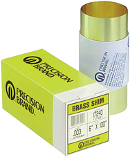 Brass Shim Stock Roll - 6 x 180 (.001 Thickness) - Exact Tooling