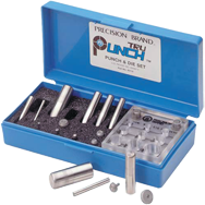 Tru-Punch Punch & Die Set - #40110; 3/4'' Maximum OD; .010'' Maximum Material Thickness - Exact Tooling