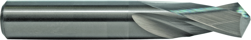 V Twister GP 3X 118° Point 21° Helix Solid Carbide Stub Drill - Exact Tooling