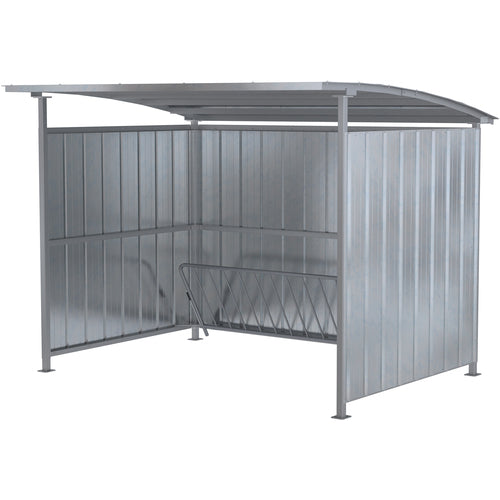 Galvanized Multi-Duty Bicycle Shelter 120″ - Exact Tooling