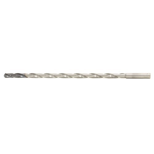 MDW095XHV20 9.5 mm Dia. × 10 mm Shank × 223 mm Flute Length × 277 mm OAL, DEX, External Coolant, Cylindrical Solid Carbide Drill - Exact Tooling