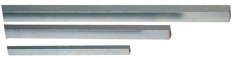 12 x 6 ea. 3/16; 1/4; 5/16; 3/8; 4 ea. 7/16; 1/2'' - Cold Finish Square Key Stock Assortment - Exact Tooling