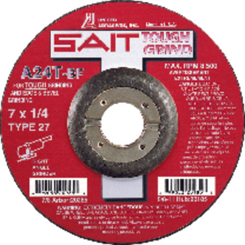 5″ × 1/4″ × 5/8″ 11 - Aluminum Oxide A24N - Depressed Center Wheel - Exact Tooling