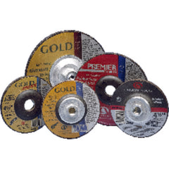 4″ × 1/4″ × 5/8″ - Red Zirconia Alumina - Depressed Center Wheel - Exact Tooling