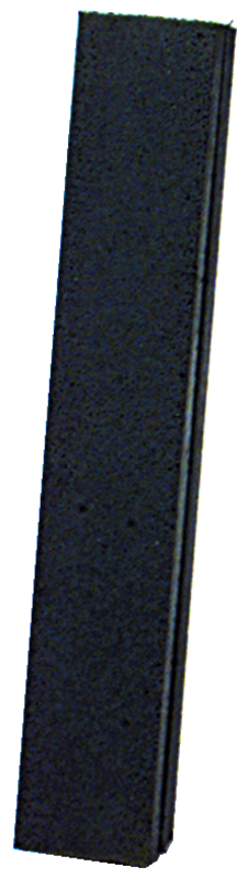 8 x 1 x 1/2'' - Oblong Resin Bonded Rubber Block & Stick (Extra Fine Grit) - Exact Tooling