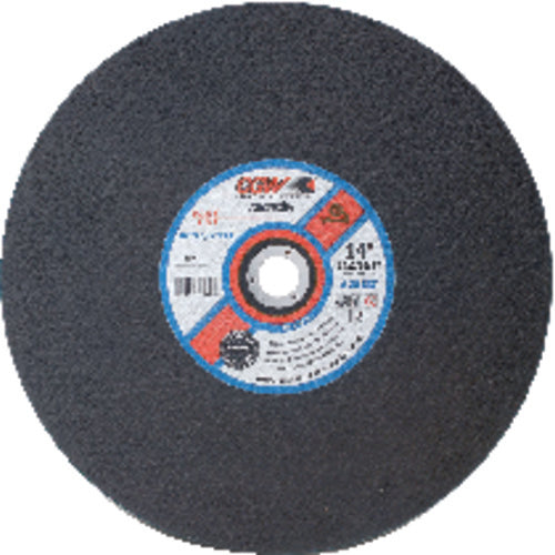 14″ × 7/64″ × 1″ - A36-S-BF - Aluminum Oxide Reinforced Cut-Off Wheel - Chop Saw - Exact Tooling