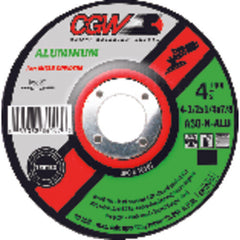 9″ × 1/4″ × 7/8″ - Aluminum Oxide A30-N-ALU - Depressed Center Wheel - Exact Tooling