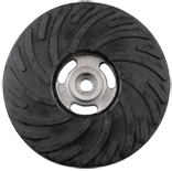 4-1/2 x 5/8 - 11" - Medium Density - Smooth Face - Back-up Pad For Resin Fibre Discs - Without Nut - Exact Tooling