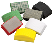 2-1/8 x 3-1/2" - 120 Grit - Black - HP120 - Amplex Flexable Diamond Hand Pad - Exact Tooling