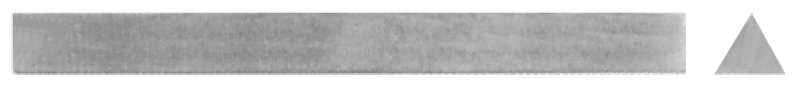 1/2 x 3" - Triangular Shaped Hard Arkansas File (Ultra Fine Grit) - Exact Tooling