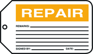 Production Control Tag, Repair, 25/Pk, Plastic - Exact Tooling