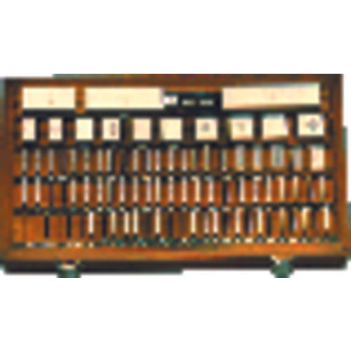 Square Gage Block Set - 36 Pieces - Grade 3 - Steel - Exact Tooling