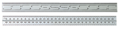 #CB24-4R - 24'' - 4R Graduation - Chrome - Combination Square Blade - Exact Tooling