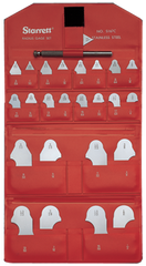 #S167CHZW/SLC - 1/64 to 1/2" - 25 Pieces - Radius Gage Set with Certification - Exact Tooling