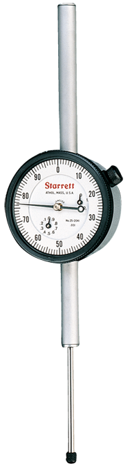 #25-5041J - 5 Total Range - .001 Graduation - AGD 2 Dial Indicator - Exact Tooling