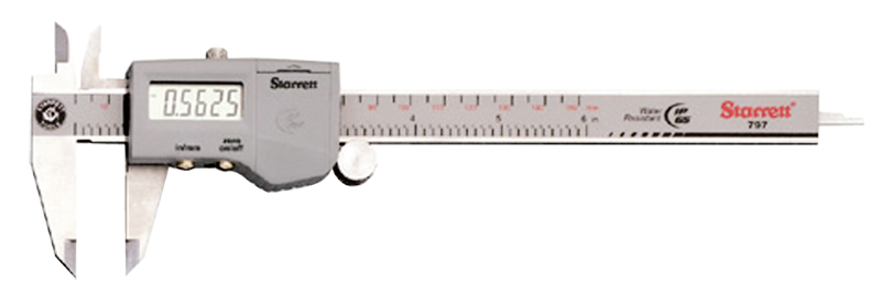 #798B-6/150 - 0 - 6 / 0 - 150mm Measuring Range (.0005 /0.01mm Res.) - Electronic Caliper - Exact Tooling