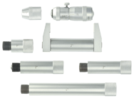 2 - 12'' Measuring Range - .001" Graduation - Hardened & Ground Face - Tubular Inside Micrometer Set - Exact Tooling