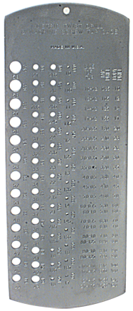 #5075 - 1 to 5.9 mm - Drill Gage - Exact Tooling